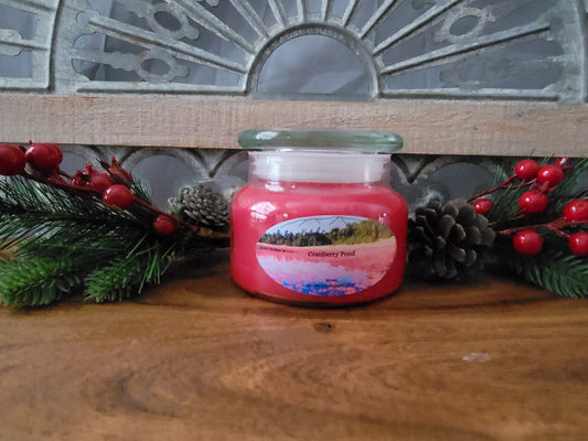 Cranberry Pond 10 oz. double wick soy candle
