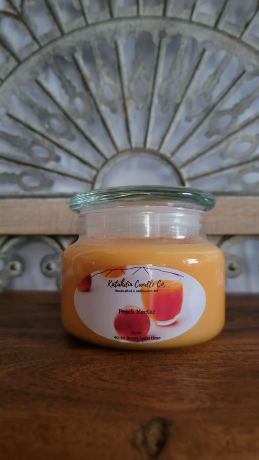 Peach Nectar 10 oz. double wick soy candle
